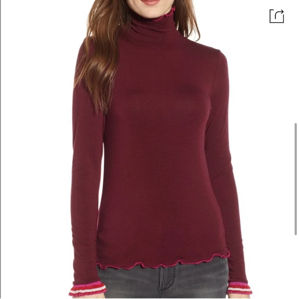 SPLENDID X Margherita Dolce Vita Ruffle Turtleneck - Picture 3 of 12